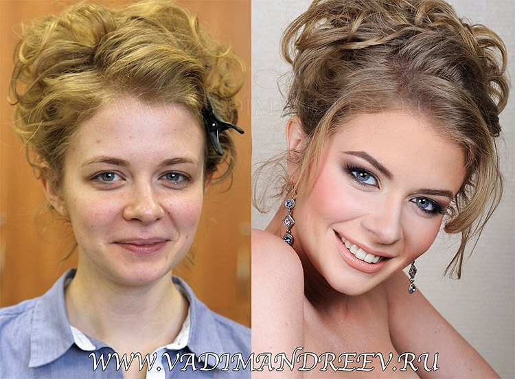 Sminke før og etter