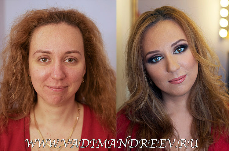 Sminke før og etter